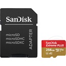 256 GB MicroSDXC Card SanDisk Extreme Plus (200 MB/s, Class 10, U3, V30, A2)