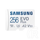 256 GB MicroSDXC Samsung EVO Plus memóriakártya (Class 10, UHS-1, SD adapter)