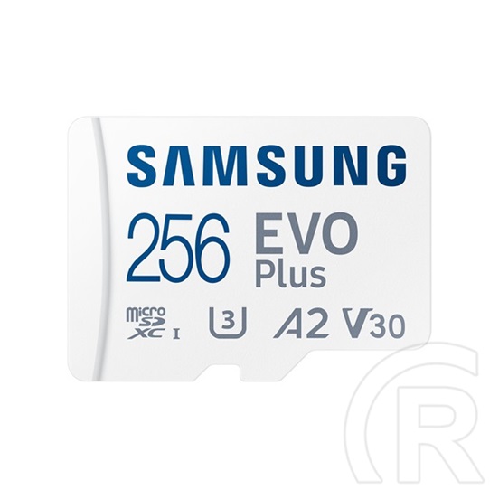 256 GB MicroSDXC Samsung EVO Plus memóriakártya (Class 10, UHS-1, SD adapter)