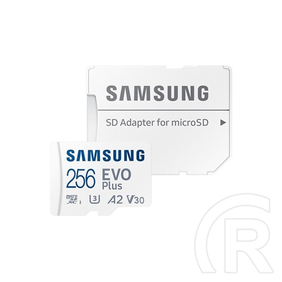 256 GB MicroSDXC Samsung EVO Plus memóriakártya (Class 10, UHS-1, SD adapter)