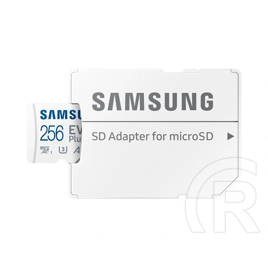 256 GB MicroSDXC Samsung EVO Plus memóriakártya (Class 10, UHS-1, SD adapter)