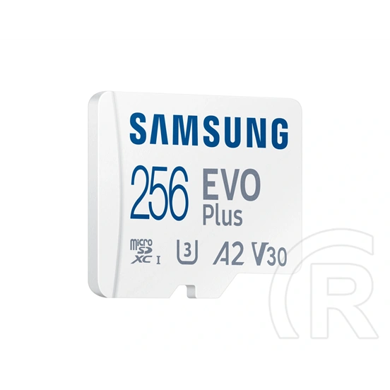 256 GB MicroSDXC Samsung EVO Plus memóriakártya (Class 10, UHS-1, SD adapter)