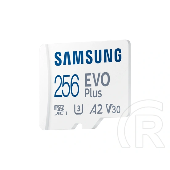 256 GB MicroSDXC Samsung EVO Plus memóriakártya (Class 10, UHS-1, SD adapter)
