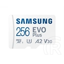 256 GB MicroSDXC Samsung EVO Plus memóriakártya (Class 10, UHS-1, SD adapter)