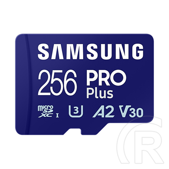 256 GB MicroSDXC Samsung Pro Plus memóriakártya (180 MB/s, Class 10, U3, V30, A2)