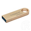 256 GB Pendrive Kingston DataTraveler SE9 G3 (USB 3.2 Gen 1, USB-A, 220 MB/s olvasás, 100 MB/s írás, arany)