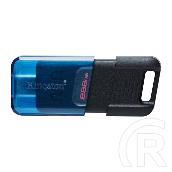 256 GB Pendrive USB-C 3.2 Gen 1 Kingston  DataTraveler 80 M kék-fekete