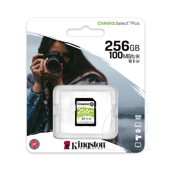 256GB SDXC Card Kingston Canvas Select Plus (Class 10, UHS-I, V30)