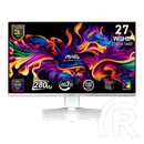 26,5" MSI MAG 272QPW monitor (QD-OLED, 2560x1440, 280Hz, 0,03ms, 2xHDMI, DP, USB-C, fehér)
