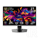 26,5" MSI MPG 272URX monitor (QD-OLED, 3840x2160 (UHD), 240Hz, DP+2xHDMI+USB-C, 2xUSB, fekete)
