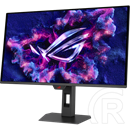 27" ASUS XG27AQDPG ROG Strix monitor (OLED, 2560x1440, 500Hz, DP+HDMI, HDR, USB, VESA 100x100 mm, állítható, fekete)