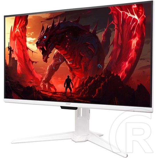 27" Acer Nitro GA271UP monitor (IPS, 2560x1440, 180Hz, 1ms, HDR, HDMI, DP, Type-C, USB, fehér)