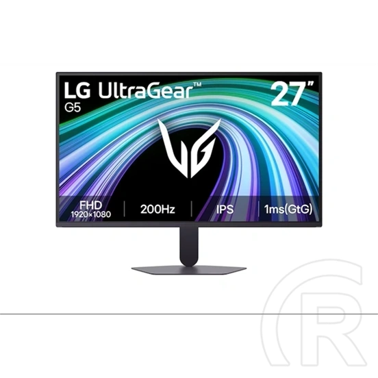 27" LG 27G523B-B IPS monitor (16:9, 1920x1080, 200Hz, 1ms, 400cd, HDMIx2, DP, FreeSync, G-Sync, HDR10, sRGB99%)