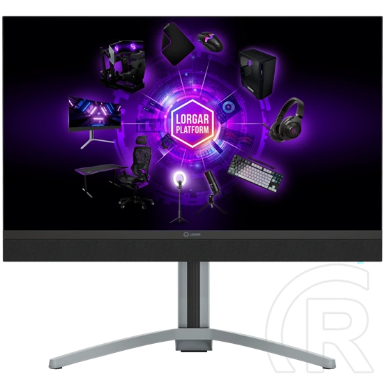 27" LORGAR 27MP1 MiniLED Pro Gaming monitor (IPS, fekete/szürke)
