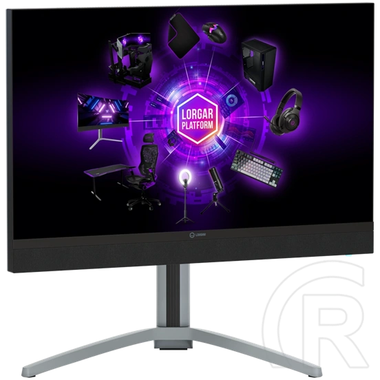 27" LORGAR 27MP1 MiniLED Pro Gaming monitor (IPS, fekete/szürke)