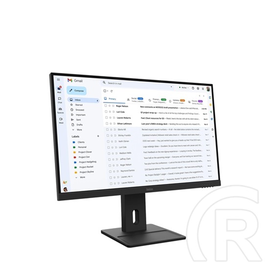 27" Lenovo ThinkVision E27-40 monitor (IPS, 1920x1080, 100Hz, DP+HDMI+VGA, 4ms, fekete)
