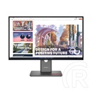 27" Lenovo ThinkVision P27qd-40 monitor (2560x1440, IPS, 24-120Hz, HDMI, DP, USB-C, RJ45, fekete)