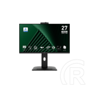 27" MSI Business PRO MP275QPDG monitor (IPS, 2560x1440, 100Hz, Type-C 98W PD, DP+2xHDMI, dokkoló, beépített webkamera, R