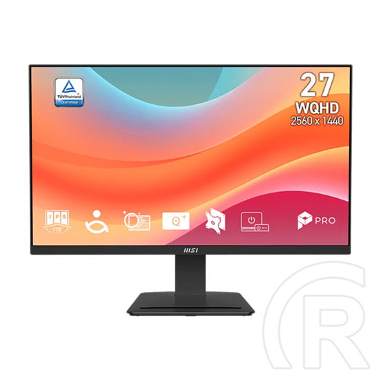 27" MSI Business Pro MP273Q E7 monitor (IPS, 2560x1440, 75Hz, 1000:1, 4ms, DP+2xHDMI, fekete)