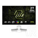 27" MSI MAG 274QRFW E20 monitor (IPS, 2560x1440, 200Hz, DP+2xHDMI, fehér)