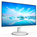 27" PHILIPS IPS monitor 271V8AW, 1920x1080, 16:9, 250cd/m2, 4ms, HDMI/VGA, hangszóró, fehér