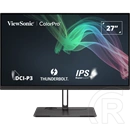 27" ViewSonic VP2776T-4K monitor (IPS, 3840x2160, 60Hz, 5 ms, Thunderbolt 4, DP, HDMI, USB-C, USB3.2, Ethernet, fekete)