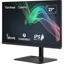 27" ViewSonic VP2776T-4K monitor (IPS, 3840x2160, 60Hz, 5 ms, Thunderbolt 4, DP, HDMI, USB-C, USB3.2, Ethernet, fekete)