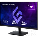 27" ViewSonic VX27G1-2K monitor (IPS, 2560x1440, QHD, 1ms, 180Hz, HDR10, DP+HDMI+audio, fekete)