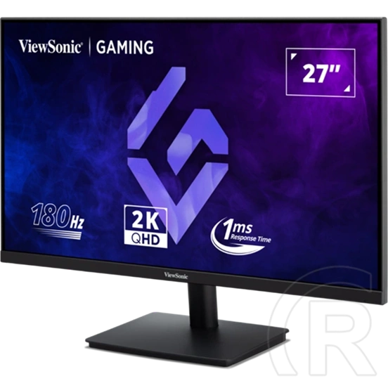 27" ViewSonic VX27G1-2K monitor (IPS, 2560x1440, QHD, 1ms, 180Hz, HDR10, DP+HDMI+audio, fekete)