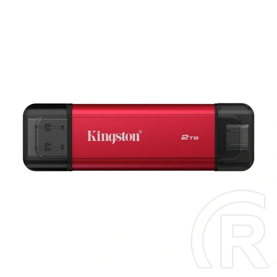 2 TB Kingston hordozható SSD (USB Type-A, USB Type-C, USB 3.2 Gen 2, 1 050MB/s olvasás, 950MB/s írás)