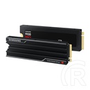 2 TB Samsung 9100 PRO hűtőbordával NVMe SSD (M.2, 2280, PCIe)