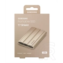 2 TB Samsung T7 Shield külső SSD (2,5", USB 3.2 Gen2 C, 1050 MB/s olvasás, 1000 MB/s írás, 256-bit AES, IP65, barna)