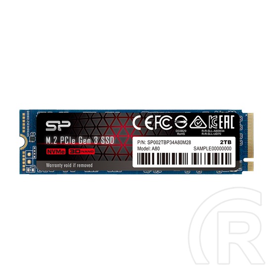 2 TB Silicon Power A80 NVMe SSD (M.2, 2280, PCIe)