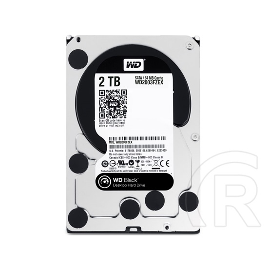 2 TB Western Digital Black HDD (3,5", SATA3, 7200 rpm, 64 MB cache)