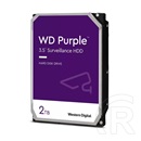 2 TB Western Digital Purple HDD (3,5", SATA3, 5400 rpm, 64 MB cache)