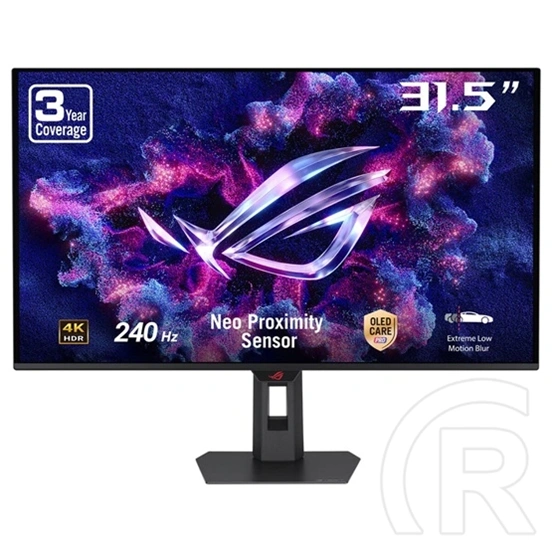 31,5" Asus ROG XG32UQDMS QD-OLED monitor (fekete)