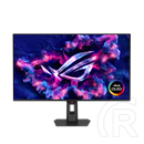31.5" Asus XG32UCDS ROG Strix monitor (OLED, 3840x2160, 165Hz, DP, HDMI, USB 3.0, G-Sync, HDR, fekete)
