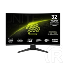 31,5" MSI MAG 321CQF E18 monitor (Rapid VA, 2560x1440, 180Hz, DP, 2x HDMI, USB-C, ívelt, fekete)