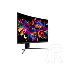 31,5" MSI MAG 321CUP monitor (QD-OLED, UHD 3840x2160, 165Hz, 0,03ms, DP+HDMI+USB-C, 1700R, fekete)