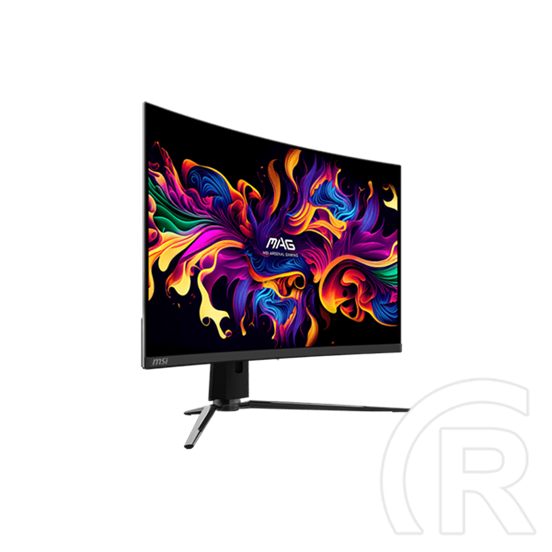 31,5" MSI MAG 321CUP monitor (QD-OLED, UHD 3840x2160, 165Hz, 0,03ms, DP+HDMI+USB-C, 1700R, fekete)