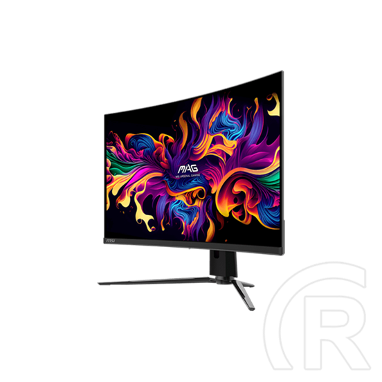 31,5" MSI MAG 321CUP monitor (QD-OLED, UHD 3840x2160, 165Hz, 0,03ms, DP+HDMI+USB-C, 1700R, fekete)
