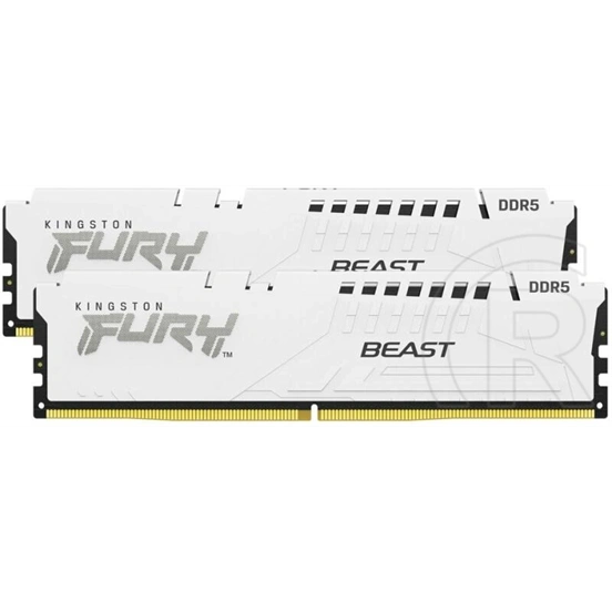 32 GB DDR5 5600 MHz RAM Kingston Fury Beast (2x16 GB, CL36, DIMM, fehér, EXPO)