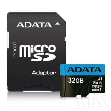 32 GB MicroSDHC Adata memóriakártya (Class 10, UHS-I, SD adapter)