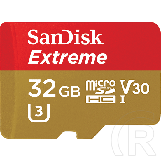 32 GB MicroSDHC Card SanDisk Extreme (SDSQXAF-032G-GN6MA, 100 MB/s, Class 10, UHS-I U3, V30)