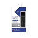 32 GB Pendrive 3.2 Verbatim Keypad Secure