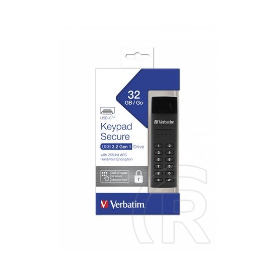 32 GB Pendrive C 3.2 Verbatim Keypad Secure