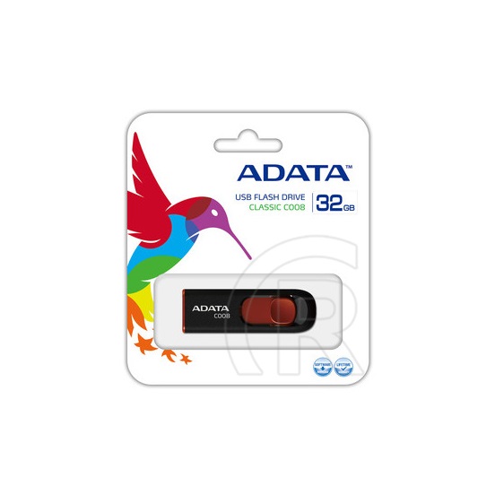 32 GB Pendrive USB 2.0 Adata Classic C008 (fekete-piros)