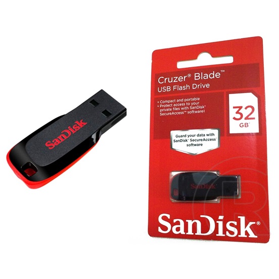 32 GB Pendrive USB 2.0 SanDisk Cruzer Blade (SDCZ50-032G-B35)