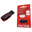 32 GB Pendrive USB 2.0 SanDisk Cruzer Blade (SDCZ50-032G-B35)