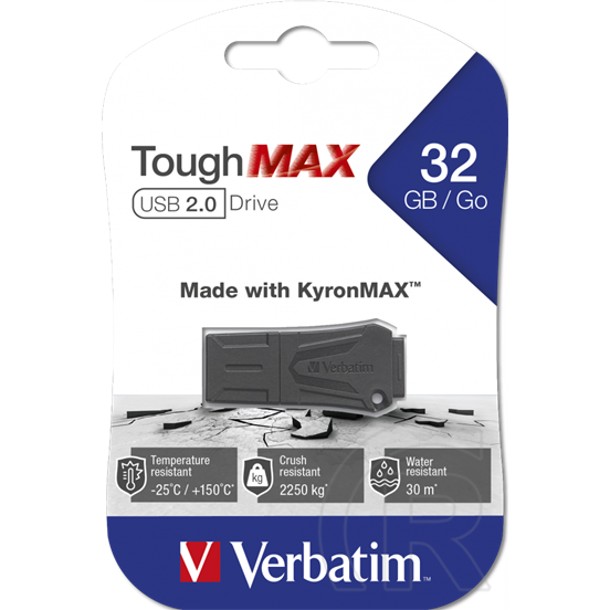 32 GB Pendrive USB 2.0 Verbatim ToughMax (fekete)